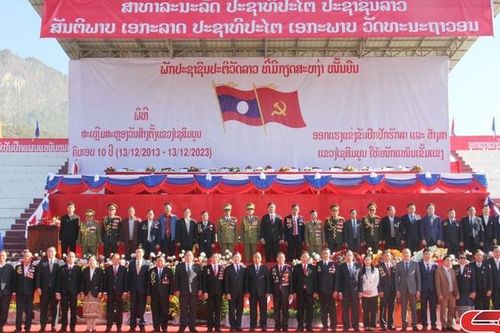 Đồng chí Phó Chủ tịch HĐND tỉnh dự Lễ Kỷ niệm 10 năm thành lập tỉnh Xay Sổm Bun, nước CHDCND Lào
