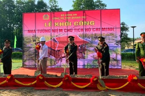 Công an Quảng Trị khởi công xây dựng Nhà tưởng niệm Chủ tịch Hồ Chí Minh