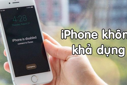 Làm gì khi iPhone gặp lỗi 'không khả dụng'?