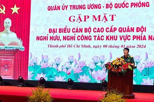 Gặp mặt gần 300 cán bộ cao cấp Quân đội nghỉ hưu khu vực phía Nam