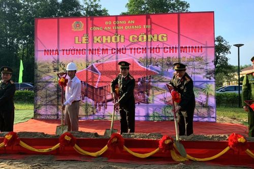 Công an tỉnh Quảng Trị xây dựng Nhà tưởng niệm Chủ tịch Hồ Chí Minh