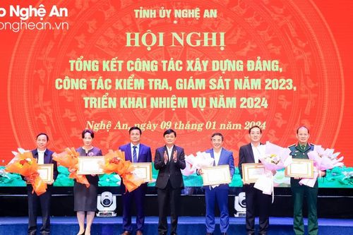 Xếp loại 28 đảng bộ trực thuộc Tỉnh ủy Nghệ An năm 2023