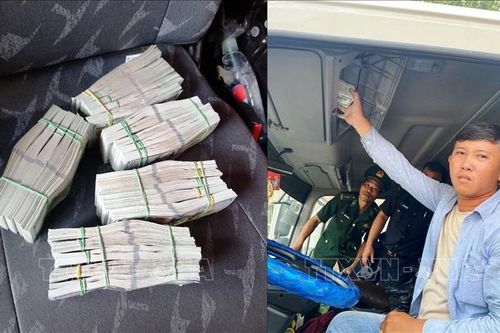 Bắt quả tang đối tượng vận chuyển trái phép 250.000 USD qua biên giới