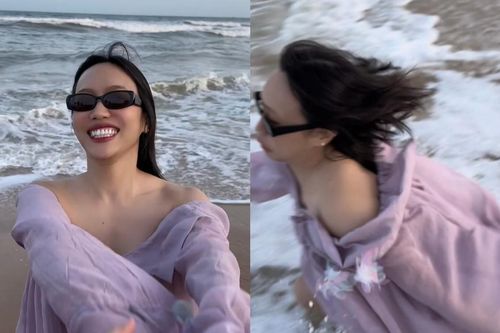 Anh Tú và Diệu Nhi tiếp tục diễn 'tiểu phẩm' trên biển, nhẹ nhàng có ngay triệu lượt xem