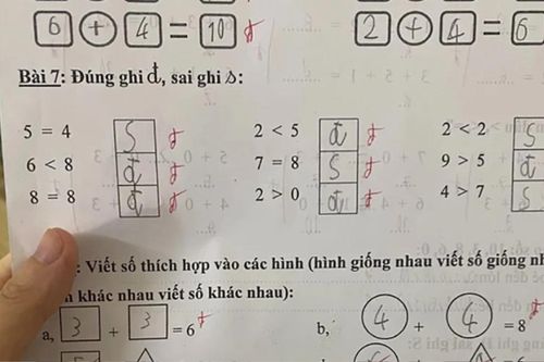 Đáp án '5+0=5' bị cô giáo chấm sai, mẹ đăng đàn nhờ giải hộ và kết quả gây bất ngờ