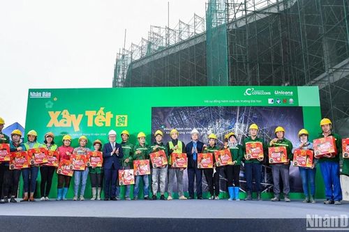 Trao tặng gần 1.800 phần quà Tết cho công nhân tại Hưng Yên trong chương trình Xây Tết 2024