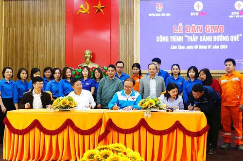 Bàn giao công trình 'Thắp sáng đường quê'