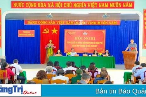 Đại biểu HĐND tỉnh, HĐND TP. Đông Hà tiếp xúc cử tri tại các địa phương