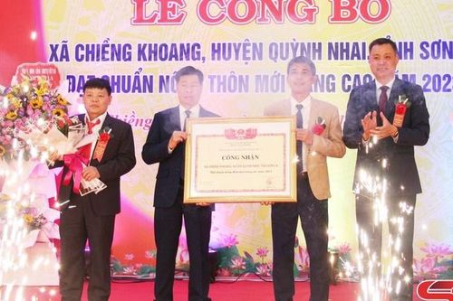 Chiềng Khoang và Chiềng Bằng đạt chuẩn xã nông thôn mới nâng cao năm 2023