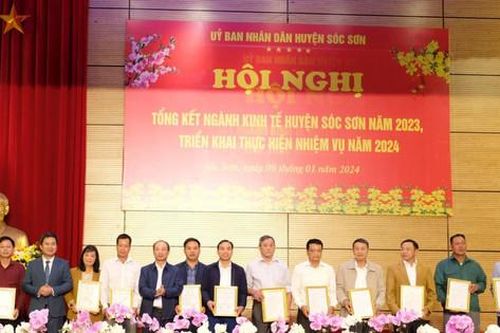 Tổng giá trị sản xuất các ngành kinh tế huyện Sóc Sơn đạt hơn 22.000 tỷ đồng
