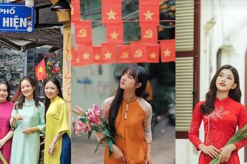 Diện áo dài chụp ảnh đón Tết, không thể bỏ lỡ các địa điểm này ở Hà Nội