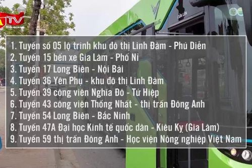 Đề xuất thí điểm thêm 9 tuyến buýt điện