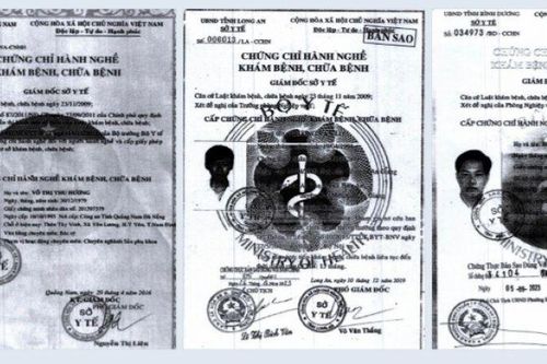 Bình Dương: Phát hiện 6 cá nhân sử dụng chứng chỉ hành nghề khám, chữa bệnh giả