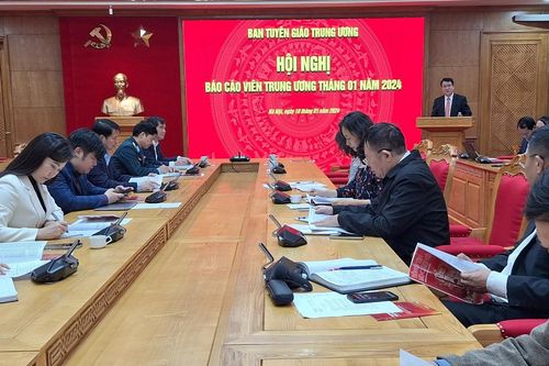 Hội nghị Báo cáo viên Trung ương tháng 1/2024