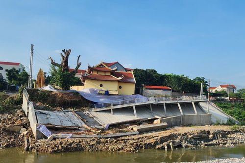 Làm rõ trách nhiệm vụ sập kè chống sạt lở gần 20 tỉ đồng ở Vĩnh Phúc