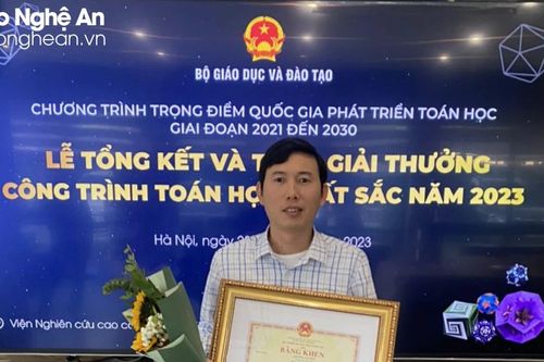 Từ ông giáo làng tới giải thưởng Toán quốc gia