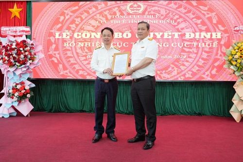 Ông Nguyễn Anh Tuấn được bổ nhiệm giữ chức Cục trưởng Cục Thuế Bình Định