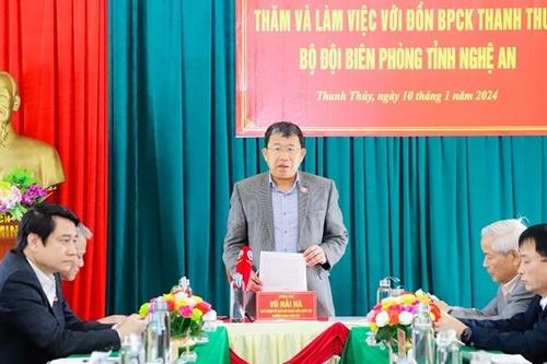 Đoàn giám sát của Ủy ban Đối ngoại làm việc với Đồn biên phòng cửa khẩu Thanh Thủy, Nghệ An