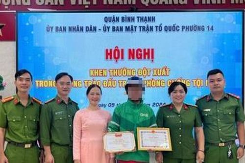 Quận Bình Thạnh: Khen thưởng tài xế Grab dũng cảm đấu tranh, tố giác tội phạm