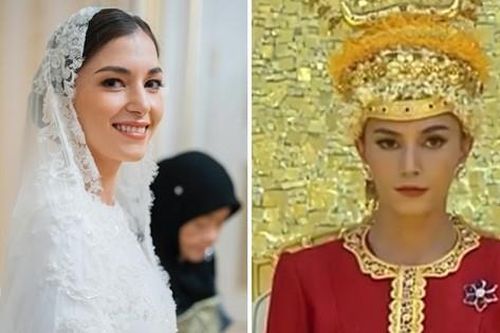 Hai mẫu váy cưới đẹp như mơ của nàng dâu 'thường dân' kết hôn với Hoàng tử Brunei