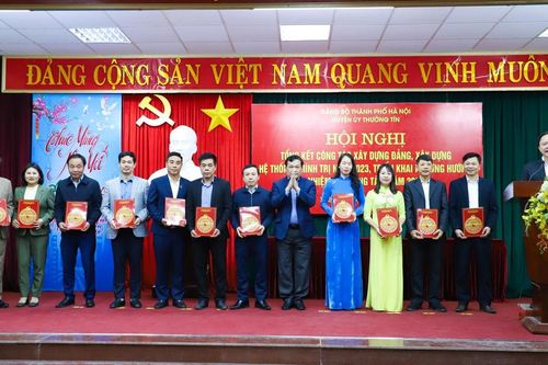 Tổng thu ngân sách nhà nước năm 2023 ở Thường Tín đạt hơn 1.756 tỷ đồng