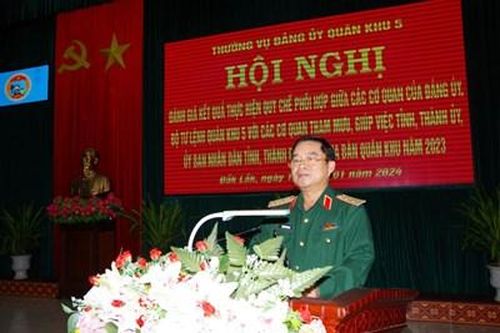 Quân khu 5 tổ chức Hội nghị đánh giá kết quả thực hiện quy chế phối hợp