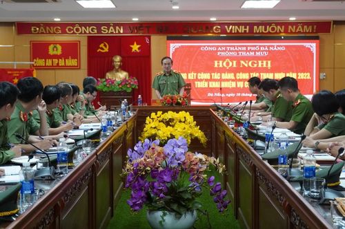Lãnh đạo Công an TP Đà Nẵng dự, chỉ đạo hội nghị tổng kết, triển khai công tác năm của Công an các đơn vị, địa phương