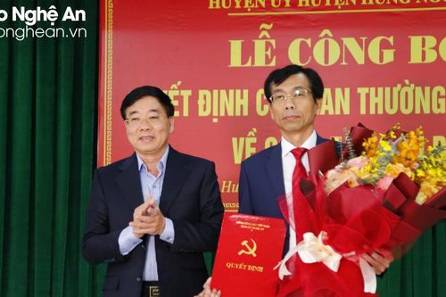 Hưng Nguyên có tân Phó Bí thư Thường trực Huyện ủy