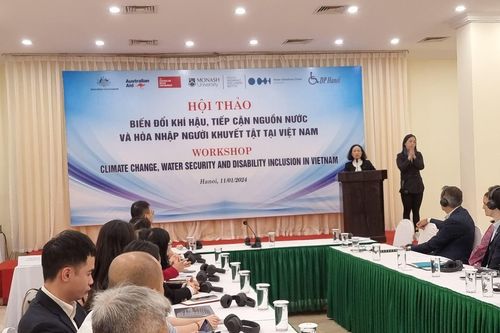 Người khuyết tật thích ứng với biến đổi khí hậu, tiếp cận nguồn nước
