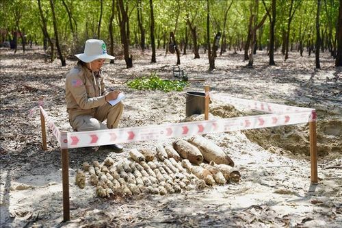 Phát hiện một hầm chứa đạn chưa nổ ở Quảng Trị