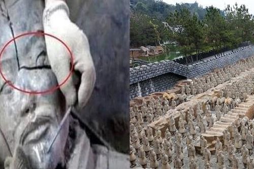Bí mật đằng sau đội quân đất nung trong mộ Tần Thủy Hoàng, đáp án được hé mở khi 1 bức tượng nứt vỡ?
