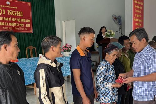 Bí thư Tỉnh ủy, Chủ tịch HĐND tỉnh Hồ Văn Niên tiếp xúc cử tri huyện Kbang