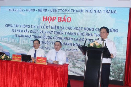 Nha Trang Chuẩn bị tổ chức kỷ niệm 100 năm xây dựng và phát triển