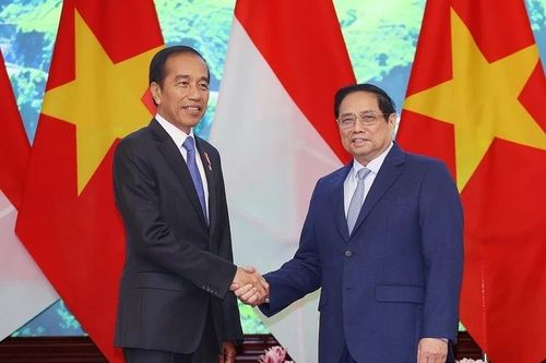 Thủ tướng Phạm Minh Chính hội kiến Tổng thống Indonesia Joko Widodo