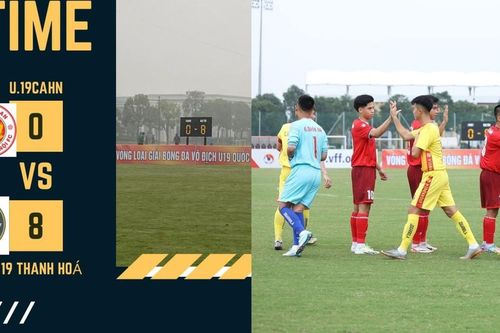 Đội trẻ CAHN bất ngờ thua 0-8 trước đội trẻ Thanh Hóa ở vòng loại giải quốc gia