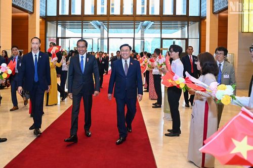 Chủ tịch Quốc hội Vương Đình Huệ hội kiến Tổng thống Indonesia Joko Widodo