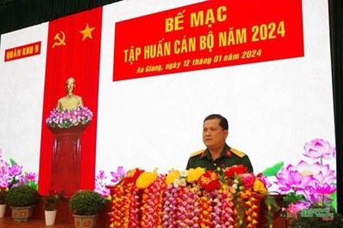 Quân khu 9: Hoàn thành tốt nội dung, chương trình tập huấn cán bộ năm 2024