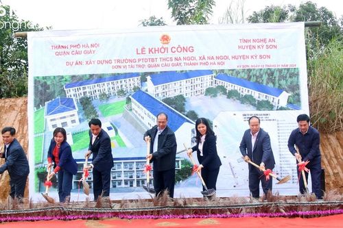 Khởi công xây dựng trường học trị giá 22 tỷ đồng tại Kỳ Sơn