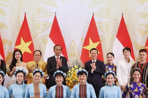 Chủ tịch nước chủ trì Tiệc chiêu đãi chào mừng Tổng thống Indonesia Joko Widodo