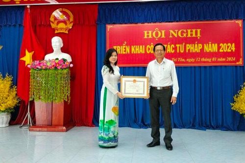 Tri Tôn triển khai công tác tư pháp năm 2024