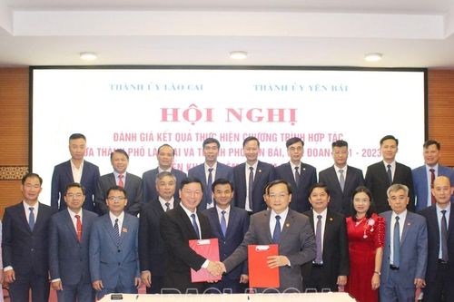 Triển khai nhiệm vụ hợp tác giữa thành phố Lào Cai và thành phố Yên Bái năm 2024