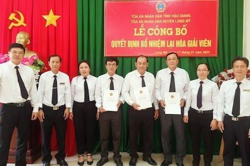 Trao quyết định bổ nhiệm lại Hòa giải viên