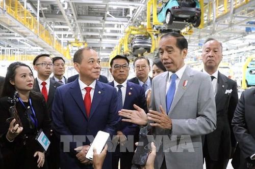 Tổng thống Indonesia thăm Tổ hợp Nhà máy VinFast tại Hải Phòng