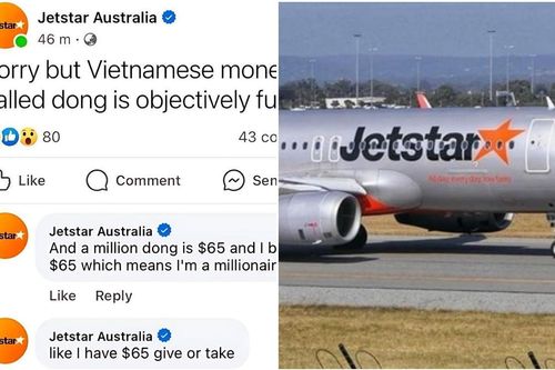 Hãng hàng không Jestar Australia xin lỗi sau vụ đùa cợt về đồng tiền Việt Nam