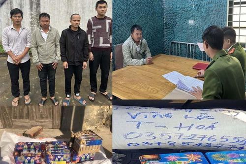 Bắt giữ 4 đối tượng mua bán, vận chuyển pháo trái phép từ Bình Phước ra Thanh Hóa tiêu thụ