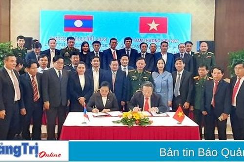 Hội đàm thường niên công tác biên giới 2 tỉnh Quảng Trị - Savannakhet