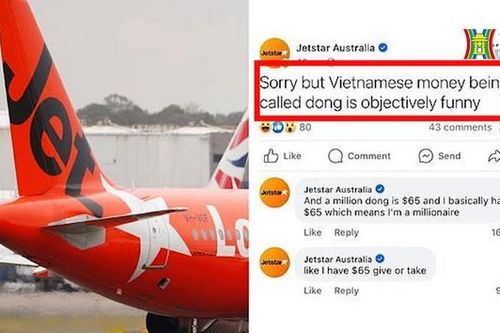 Hãng hàng không Úc Jetstar xin lỗi vì chế nhạo tiền Việt