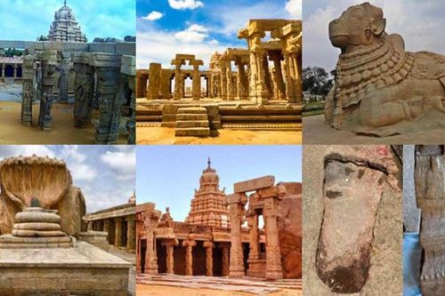 Cột trụ… lửng lơ của đền Veerabhadra
