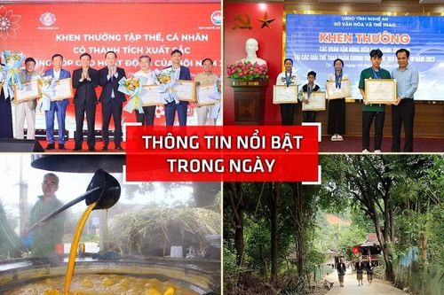 Nghệ An: Thông tin nổi bật ngày 14/1