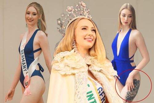 'Búp bê sống' Miss International công bố hình xăm lớn, từng rớt hoa hậu nhiều lần vì thứ này
